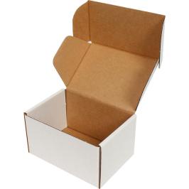 Kilitli Beyaz Karton Kutu 10x10x4,5 cm
